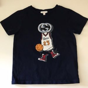 Gucci navy toddler T-shirt.
